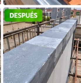 Murete después de la reparación