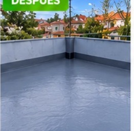 Terraza después de impermeabilizar